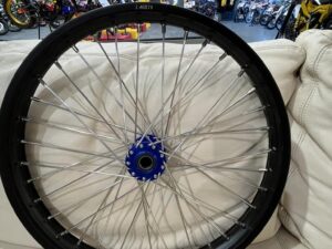 21" Black Rim / Blue Hub SurRon LBX Front Wheel
